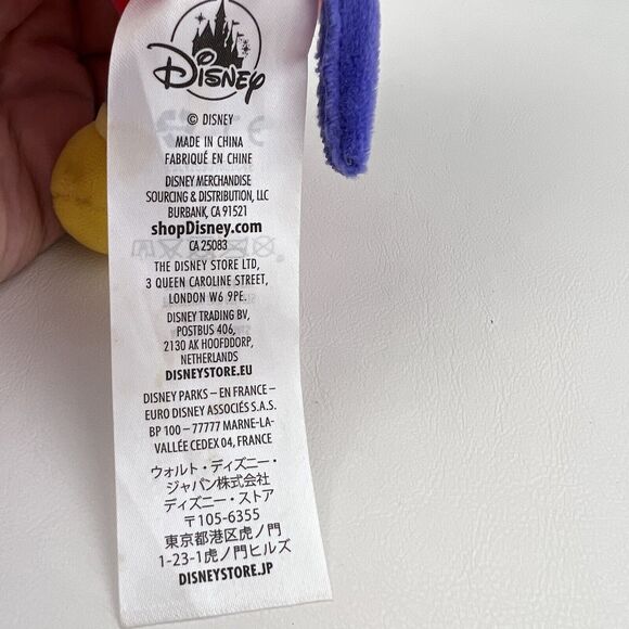 DISNEY Mini Cuddleez Mickey Mouse Plush Sleeping Limited Edition Purple 5.5 in - Picture 7 of 8